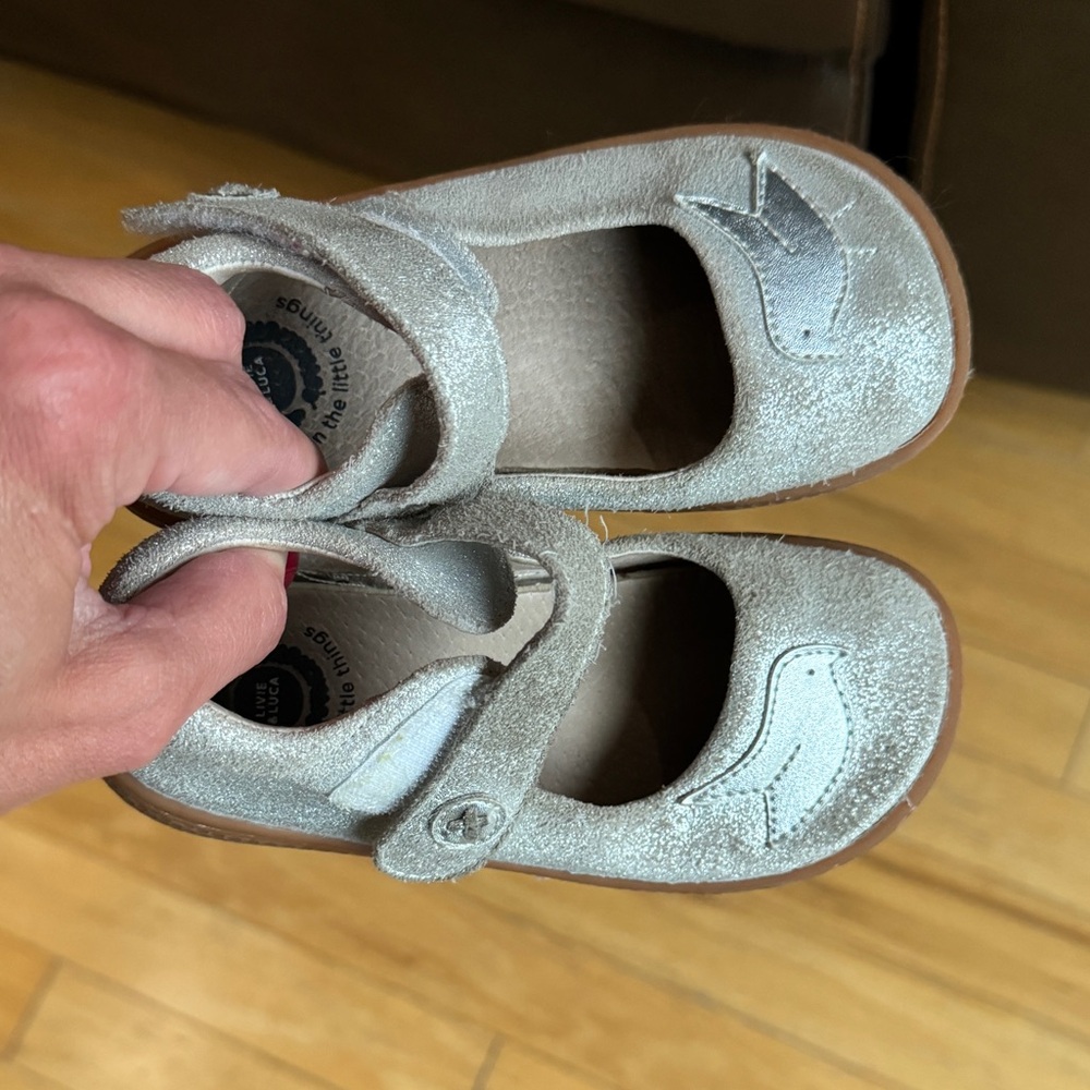 Livie & Luca pio bird shoes silver size 10